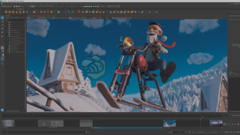 Autodesk Maya v2026.3 m0nkrus 版 (瑪雅2026) - 全球頂級三維動畫製作軟體,AI驅動建模與即時渲染的革命性工具