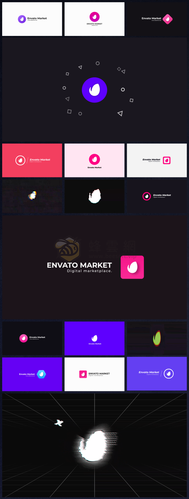 AtomX BASE Transitions and Motion Graphics v3 31018620 - 4000+無縫轉場文字標題動畫調色預設分屏效果視覺特效(VFX) 以及 音效等