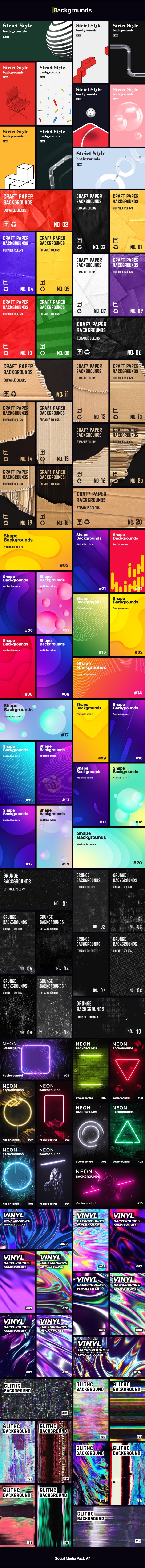 AtomX Instagram Stories and Motion Graphics 34020079 - 2000+專業社群媒體動態圖形預設包