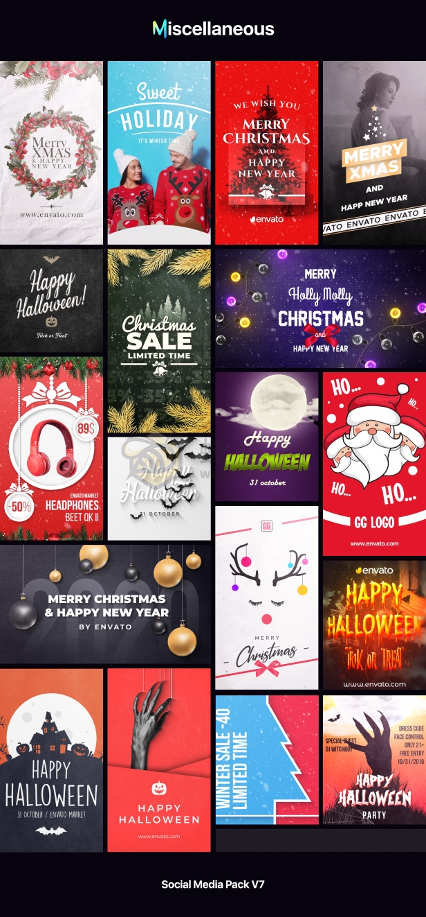 AtomX Instagram Stories and Motion Graphics 34020079 - 2000+專業社群媒體動態圖形預設包