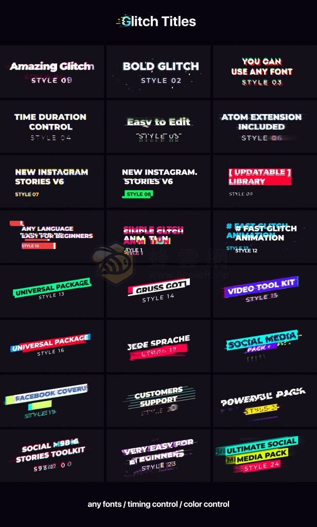 AtomX Instagram Stories and Motion Graphics 34020079 - 2000+專業社群媒體動態圖形預設包