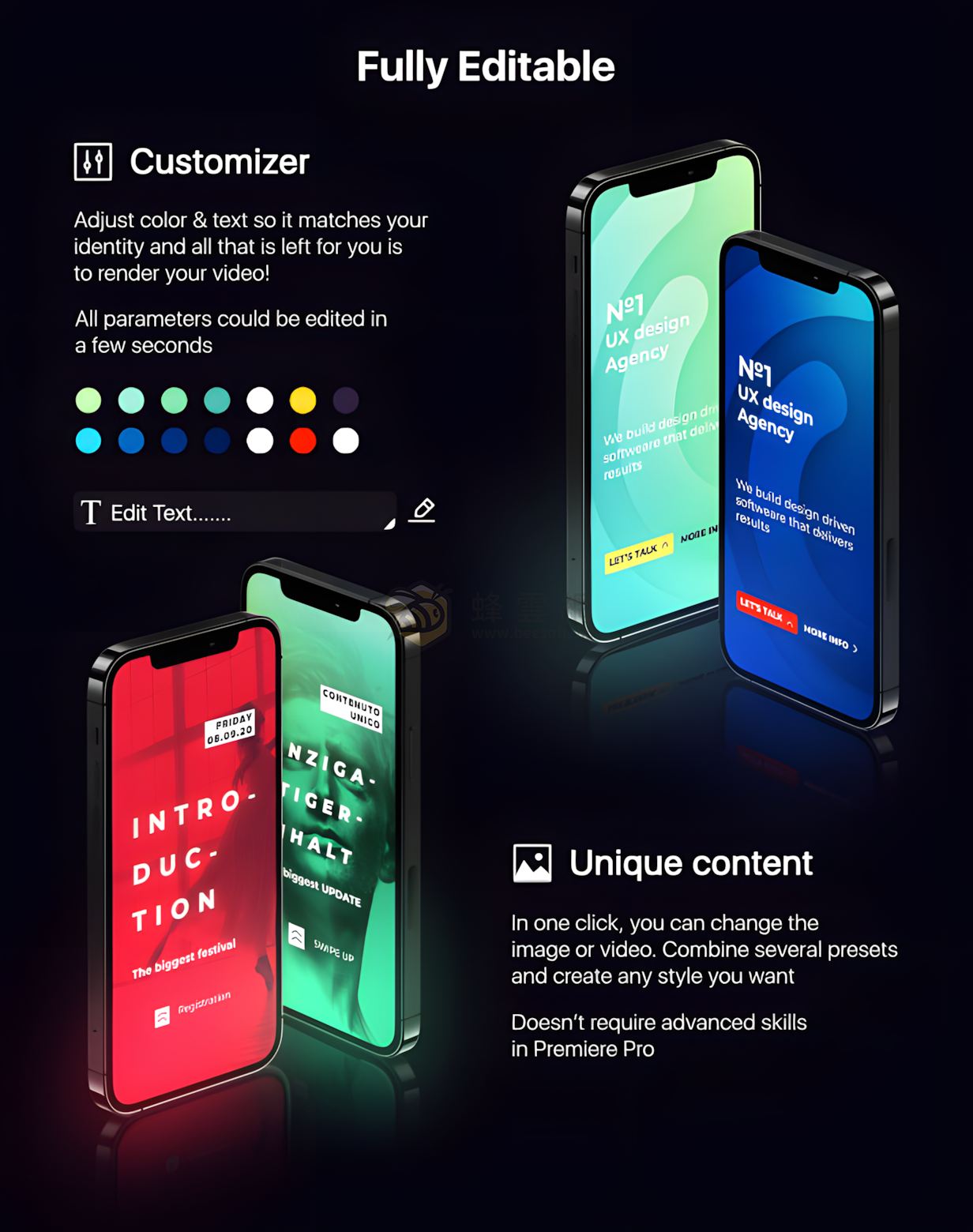 AtomX Instagram Stories and Motion Graphics 34020079 - 2000+專業社群媒體動態圖形預設包