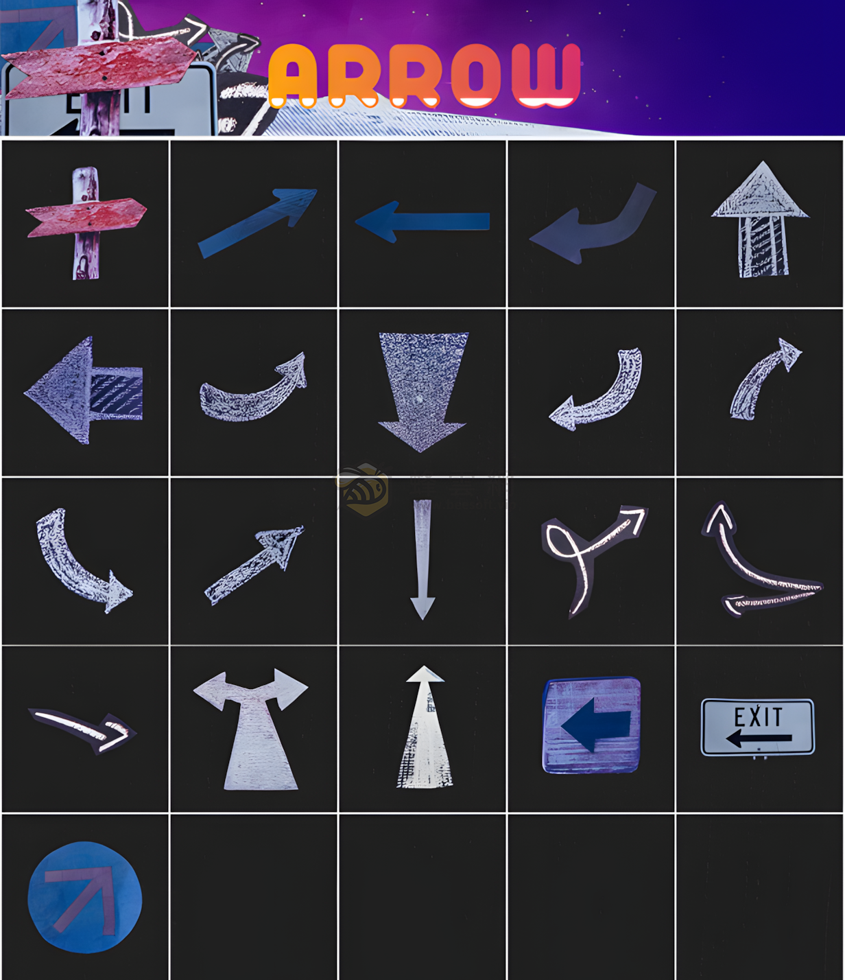 PR預設 | AtomX Collage Creator 40045374 - 2400組創意動物食物風景交通花朵植物嘴鼻眼睛手腳頭髮日常物品復古定格貼紙動畫