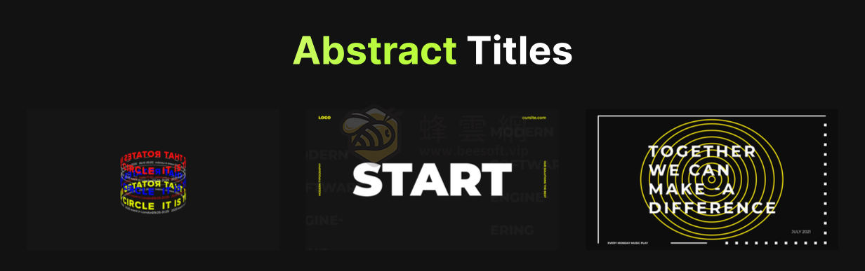 AtomX Just Typography Pack 34410712 - 400組時尚創意字幕條標題排版設計文字動畫