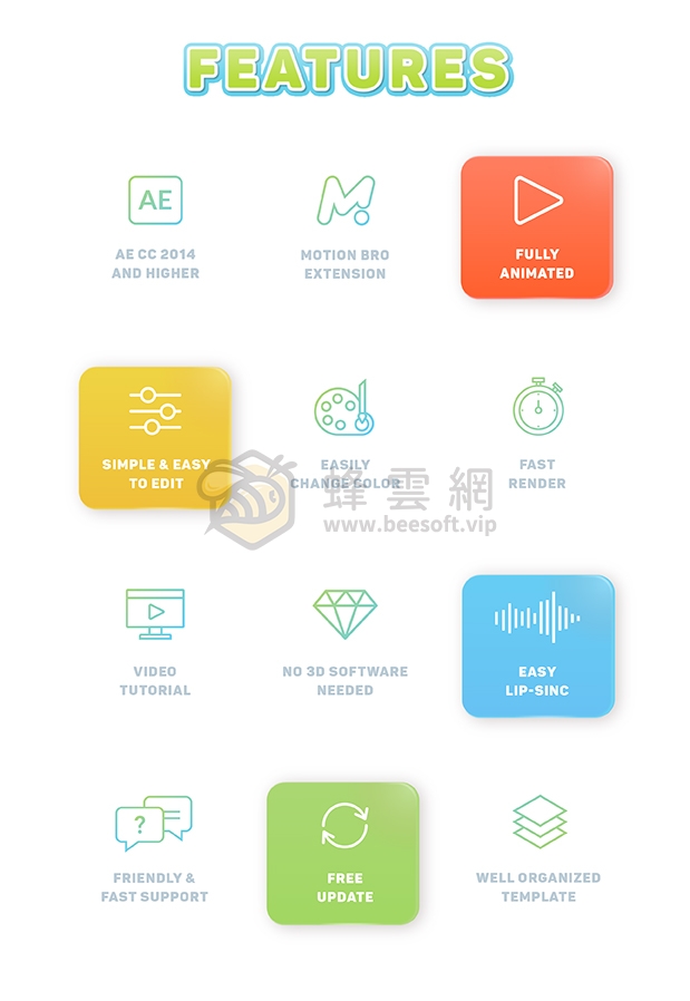 500+組3D卡通場景人物角色動作解說圖示建築預設包 3D Explainer Video Toolkit