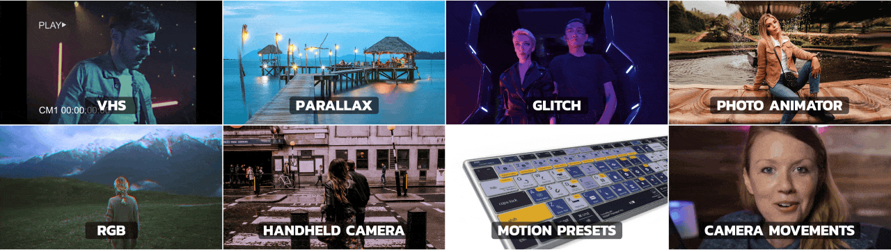 PR預設 | AtomX Aniom Gal Toolkit for Premiere Pro v3.5 - 1760組無縫轉場調色分屏背景文字標題字幕影片特效動畫
