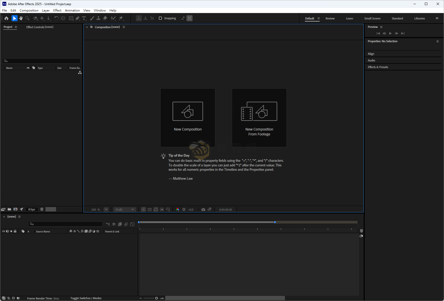 Adobe After Effects 2025 v25.6.0.101 直裝優化版 - 免Creative Cloud、無間諜模塊、支持自定義路徑與多語言的純淨高效視頻特效創作利器