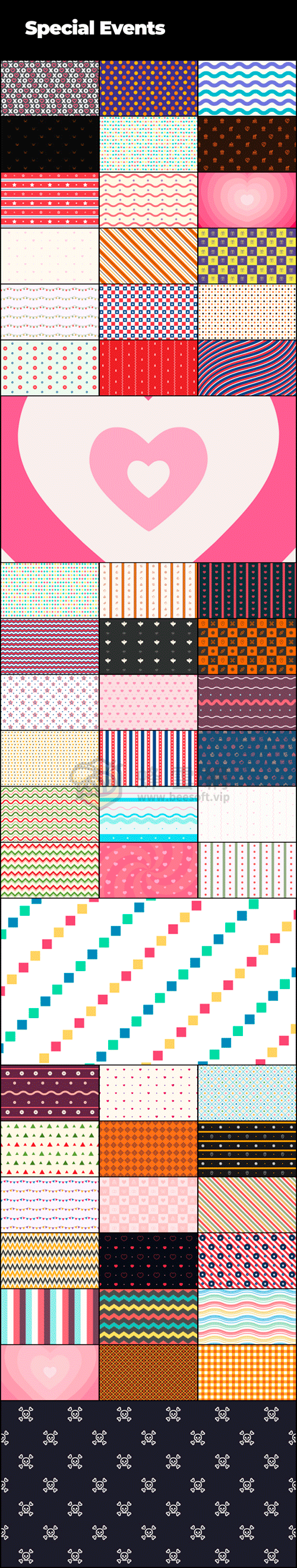 AtomX Backgrounds Pack 32623942 - 700+ 4K無縫循環動態背景動畫抽象幾何粒子效果光效霓虹燈流光液態漸變等